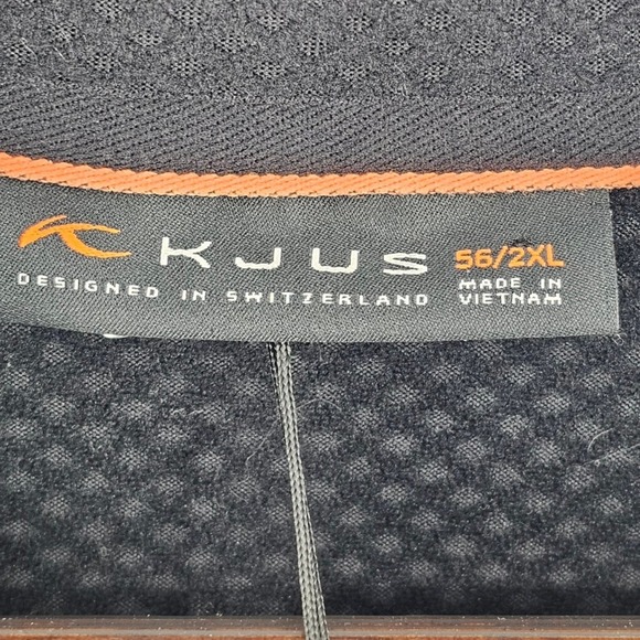 KJUS Men Hydraulic Half-Zip Pullover Black MS25-807 Size 2XL XXL Mock Neck NWT - Picture 5 of 10